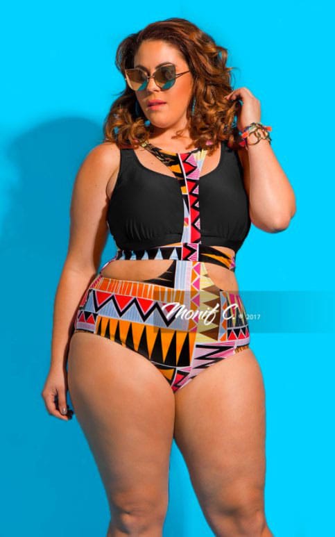Maillot de bain grande taille : Monif C #caribbeangirlsruntings 40