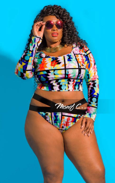Maillot de bain grande taille : Monif C #caribbeangirlsruntings 41