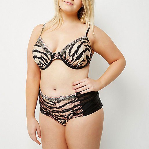 Maillots de bain grande taille : River Island Plus 60