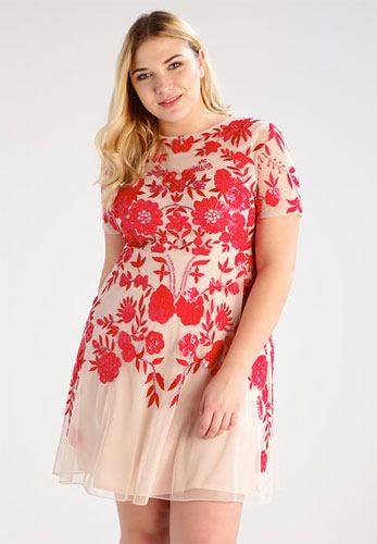 robe grande taille chic et fleurie