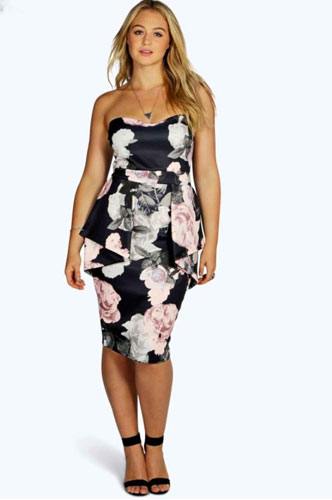 robe grande taille chic et fleurie