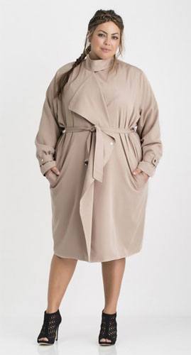 Trench coat grande taille