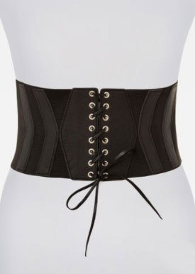 ceinture grande taille large ou façon corset