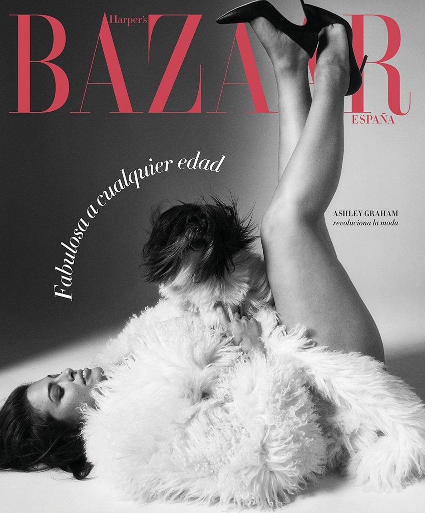 Ashley Graham est en couverture de Harper's Bazaar Uk de Juillet 2017 41