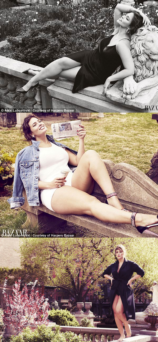 Ashley Graham est en couverture de Harper's Bazaar Uk de Juillet 2017 40