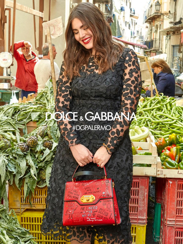 Alessandra Garcia pour Dolce and Gabbana