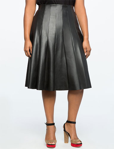 Jupes grande taille en simili cuir pour l'automne 2017 29