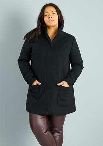 Manteau grande taille pas cher