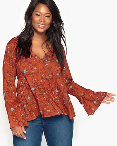 Blouses grande taille à fleurs : La tendance qui fleurit cet automne 61