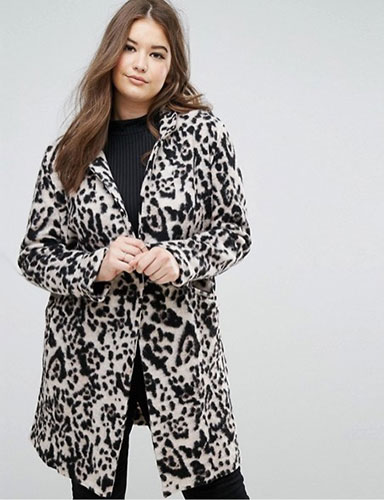 Manteaux grande taille leopard