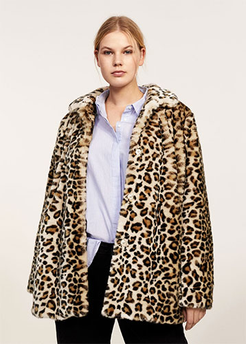 Manteaux grande taille leopard