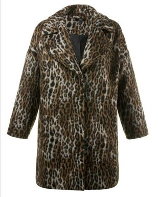 Manteaux grande taille leopard