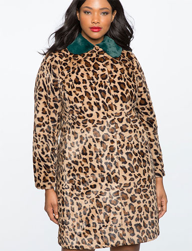 Manteaux grande taille leopard