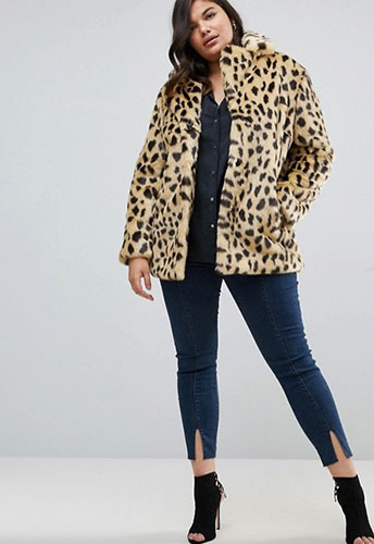 Manteaux grande taille leopard