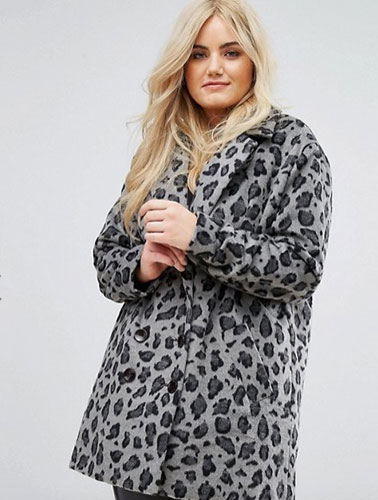 Manteaux grande taille leopard