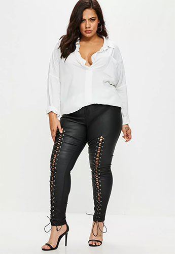 Mode grande taille : Pantalons grande taille esprit festif 54