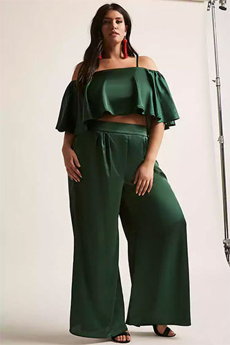 Mode grande taille : Pantalons grande taille esprit festif 56