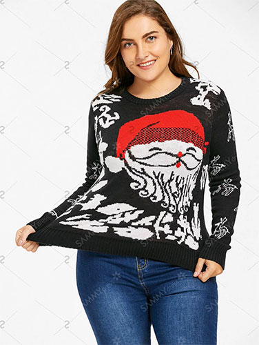 Mode grande taille : Pulls esprit de noël 54
