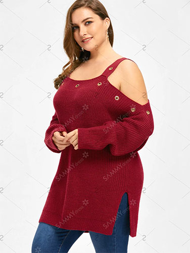 Vêtements grande taille rouge