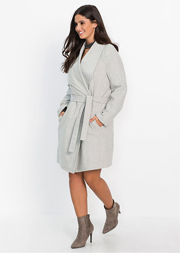 manteau grande taille avec ceinture