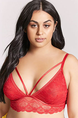 Lingerie sexy grande taille en rouge