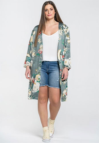 C'est le temps des fleurs ... Mode grande taille, kimonos et tops floraux 48