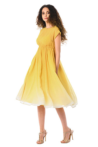 Robes grande taille jaune