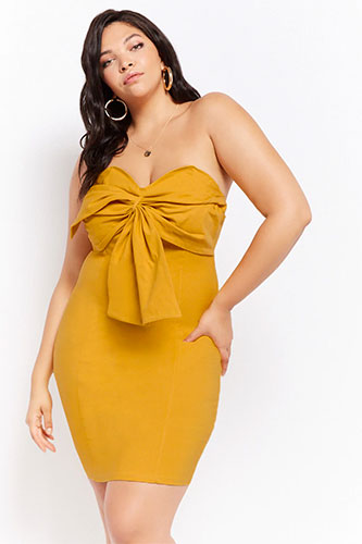 Robes grande taille jaune