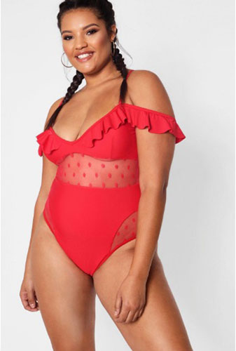 Alerte aux Maillots de bain grande taille rouges 52