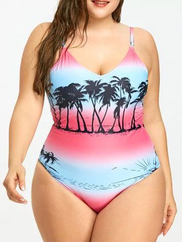 Maillots de bain grande taille colorés pour l'été 2018 54