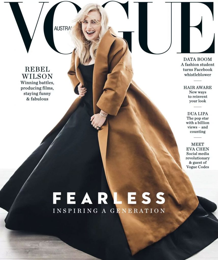 Rebel Wilson est aboslument glamour en couverture de Vogue Australia 32