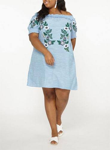 robes grande taille en coton