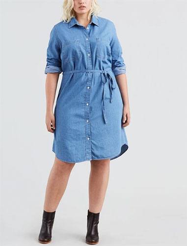  robe denim grande taille