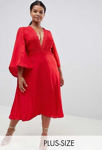 10 robes grande taille rouges pour celles qui n'ont pas peur des couleurs 50