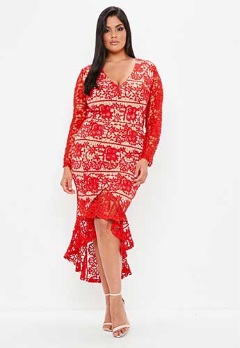 10 robes grande taille rouges pour celles qui n'ont pas peur des couleurs 53