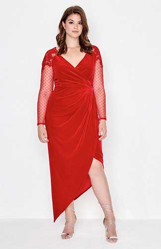 10 robes grande taille rouges pour celles qui n'ont pas peur des couleurs 57