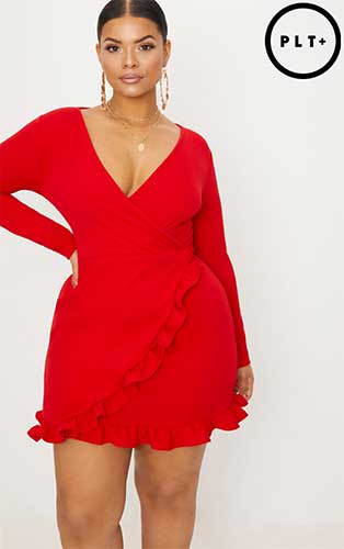 Petites robes rouge grande taille à moins de 50€ 57