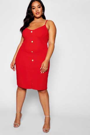 Petites robes rouge grande taille à moins de 50€ 50