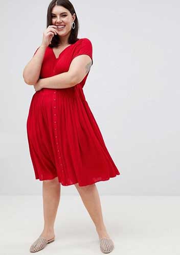 Petites robes rouge grande taille à moins de 50€ 52