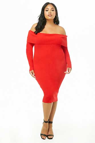 Petites robes rouge grande taille à moins de 50€ 54