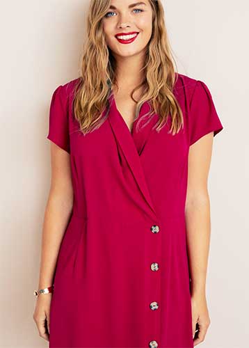 Petites robes rouge grande taille à moins de 50€ 55