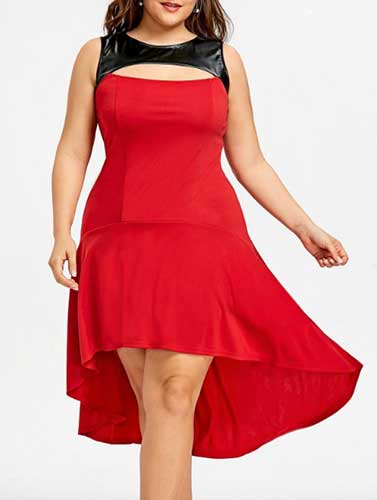 Petites robes rouge grande taille à moins de 50€ 56