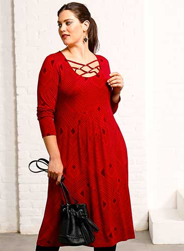 L'indispensable robe rouge grande taille pour cet hiver ! 56