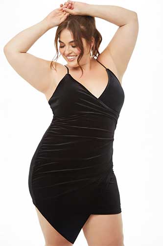 robe grande taille velours