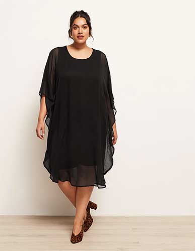 robes de fêtes grande taille noires et élégante