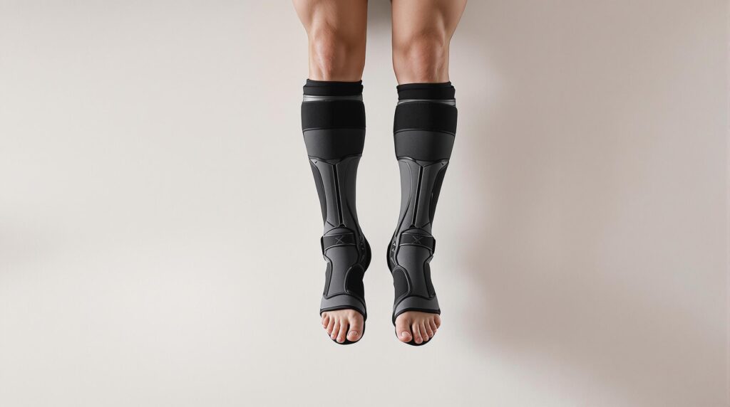 Récupération musculaire : protéines et sommeil clés 1 chaussette reposante