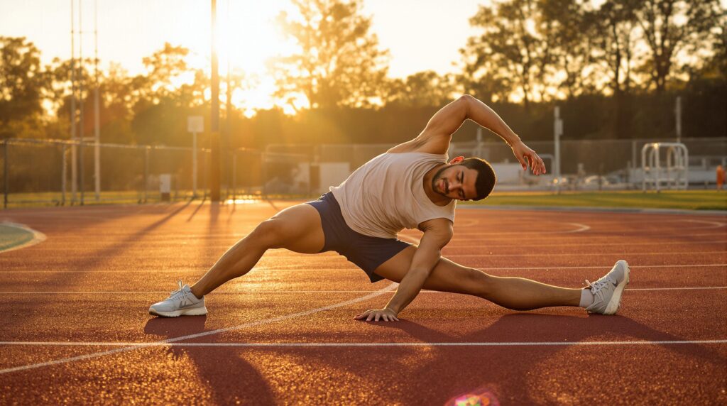 Récupération musculaire : protéines et sommeil clés 2 étirement