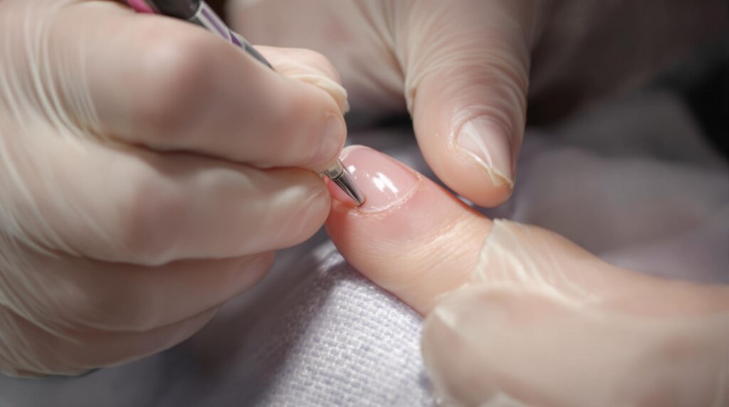 Faux ongles rongés : pose et soins esthétiques 1 application sur faux ongle